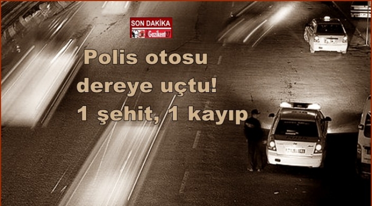 Polis otosu dereye uçtu! 1 şehit