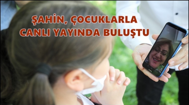 Şahin, çocuklarla canlı yayında buluştu