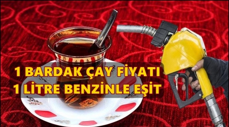 1 bardak çay 1 litre benzine eşit oldu!