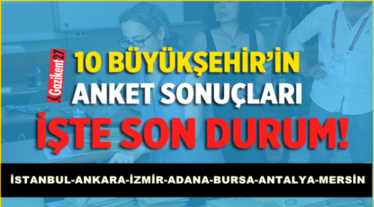 10 büyükşehirde durum ne?