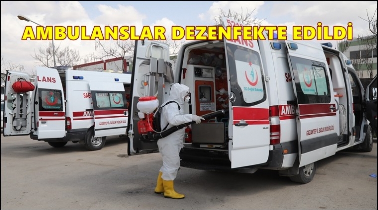 112 Acil ambulanslarına dezenfekte