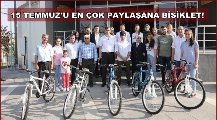 15 Temmuz'u paylaşıp, bisikleti kaptılar!..