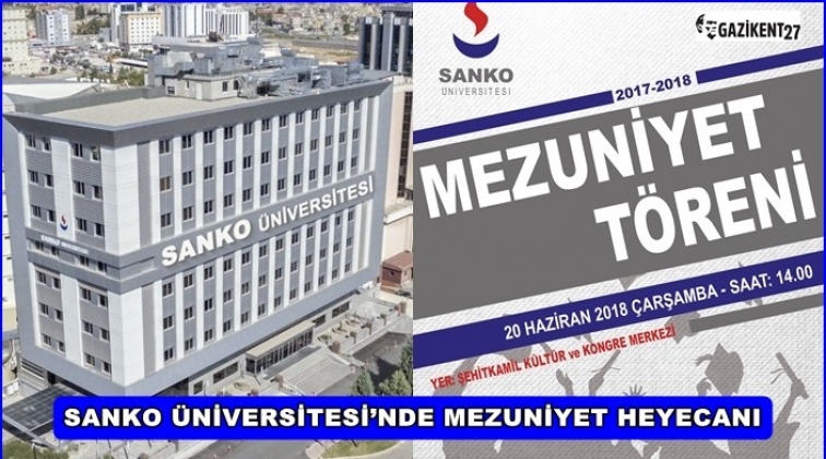 SANKO Üniversitesi’nde mezuniyet heyecanı