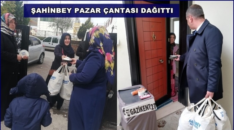 Şahinbey Belediyesi pazar çantaları dağıtıyor