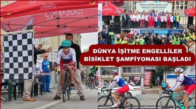 Dünya İşitme Engelliler Bisiklet Şampiyonası başladı