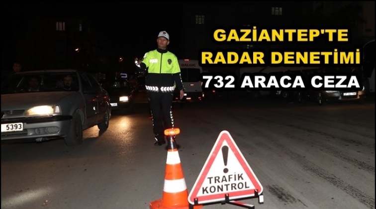 Gaziantep'te radar denetimleri