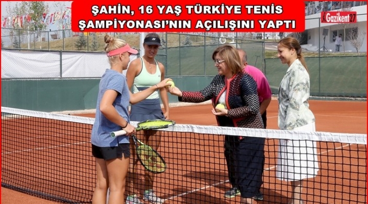 16 Yaş Türkiye Tenis Şampiyonası Gaziantep'te başladı