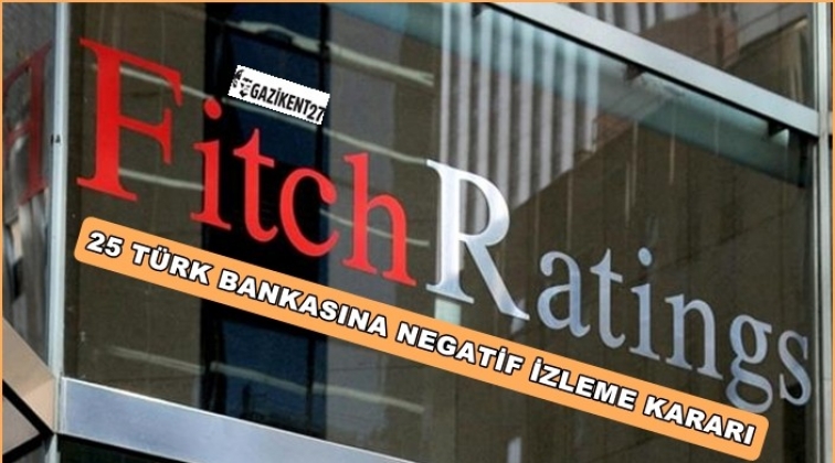 25 Türk bankasına negatif izleme kararı