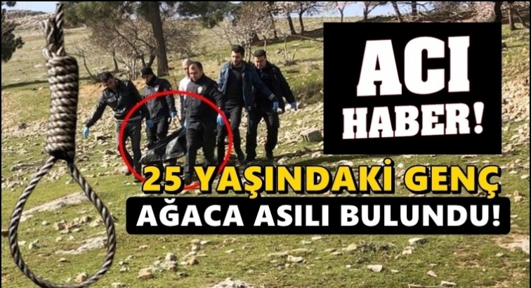 25 yaşındaki genç ağaca asılı halde bulundu!