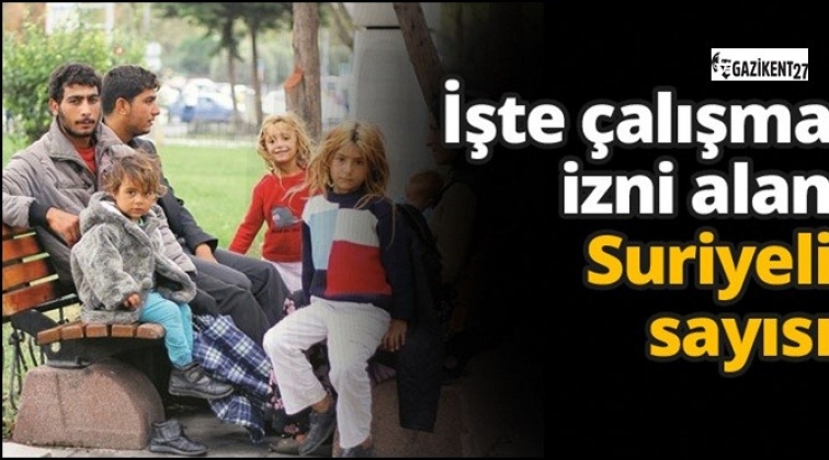 27 bin 930 Suriyeli &ccedil;alışma izni aldı