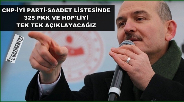 '325 PKK ve HDP iltisaklıyı tek tek açıklayacağız'