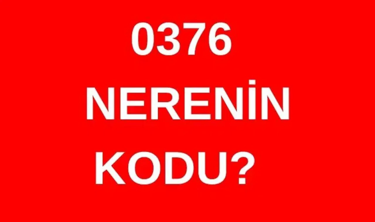 376 hangi şehrin alan kodu? 0376 nerenin telefon kodu?