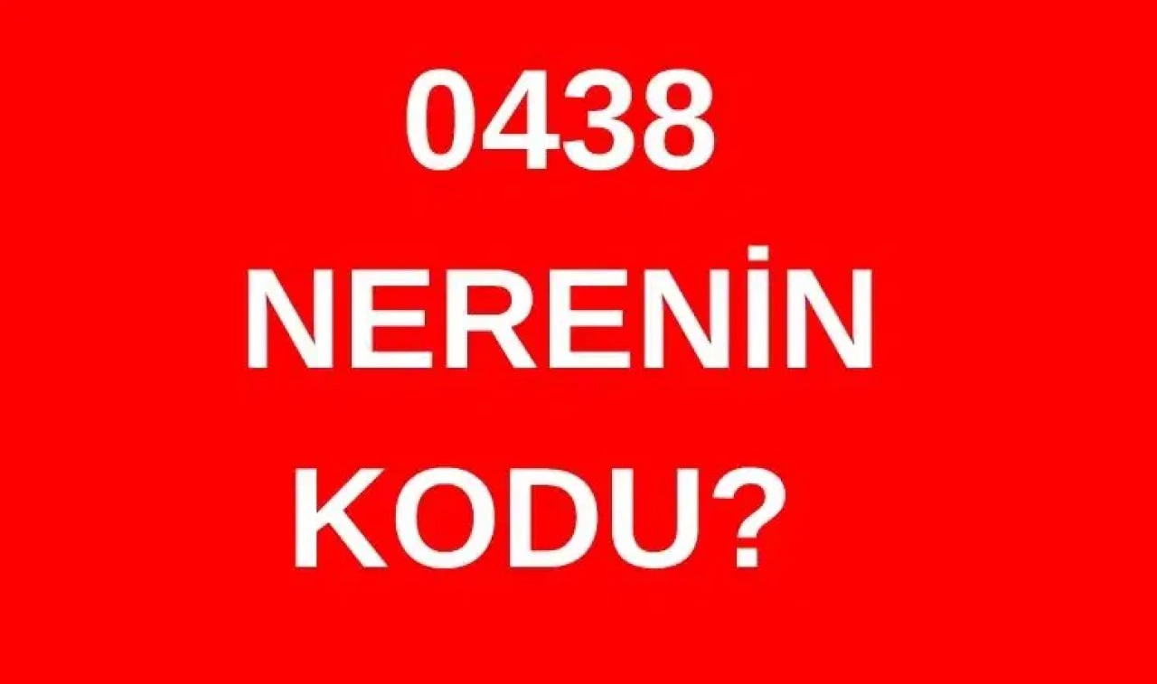 438 hangi şehrin alan kodu? 0438 nerenin telefon kodu?