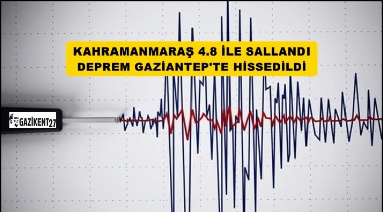 4.8 büyüklüğünde deprem Gaziantep'te hissedildi