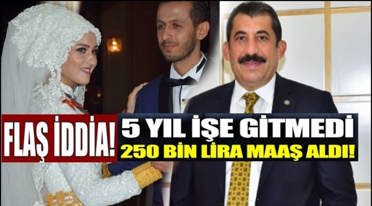 5 yıl işe gitmeden 251 bin lira maaş aldı!