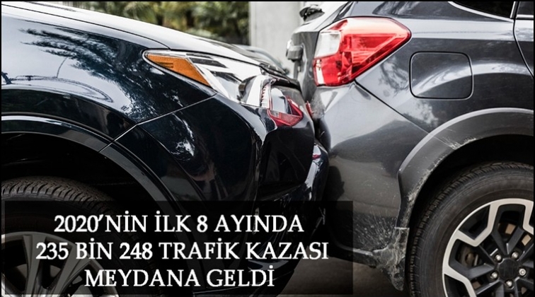 8 ayda 235 bin 248 trafik kazası...