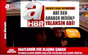 A Haber'e canlı yayında şok: Sen yalansın abi...