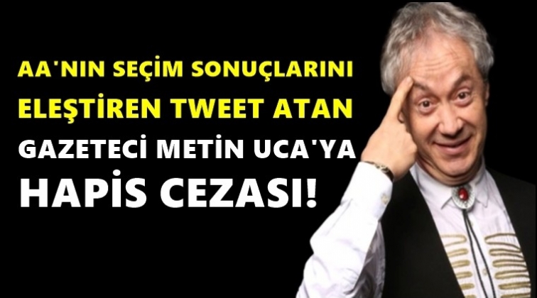 AA'yı eleştiren Metin Uca’ya hapis cezası!