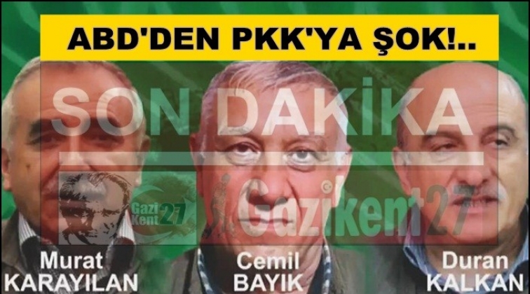ABD, 3 PKK’lı için 12 milyon dolar ödül koydu