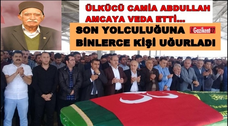 Abdullah amcaya h&uuml;z&uuml;nl&uuml; veda...