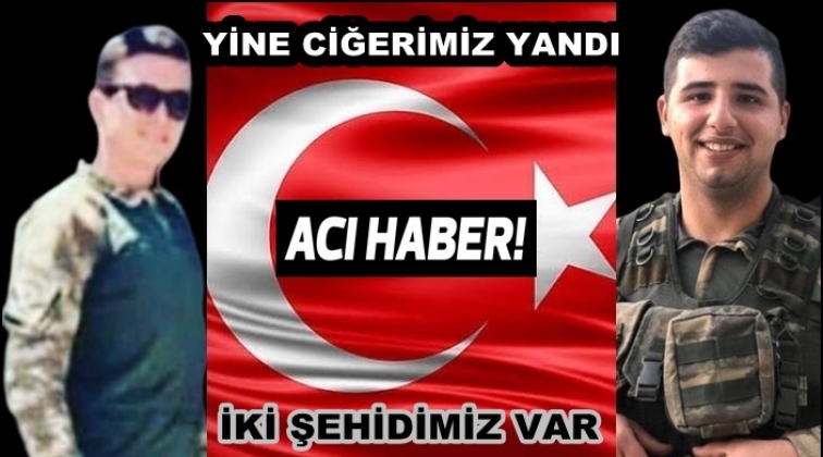 Acı haber: 2 şehidimiz var!