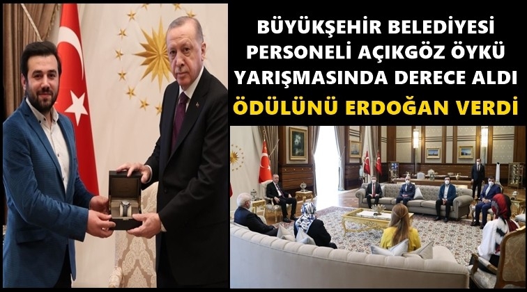 Açıkgöz ödülünü Erdoğan’ın elinden aldı...