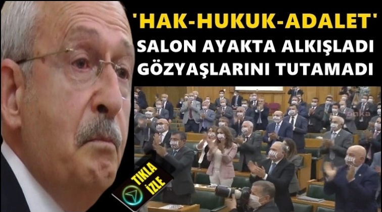 'Adalet' sloganları sonrası gözyaşları...