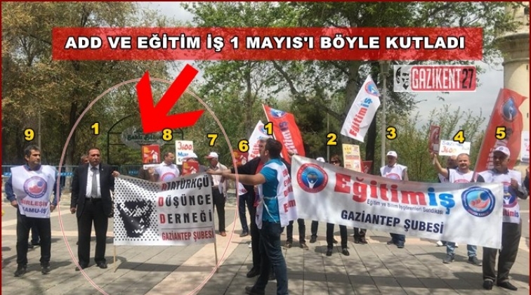 ADD'nin tek kişilik 1 Mayıs kutlaması
