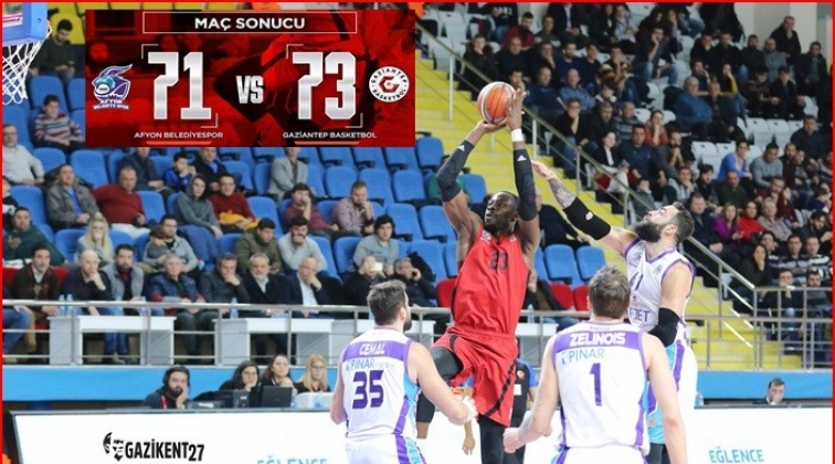 Afyon Belediyespor - Gaziantep Basketbol: 71-73