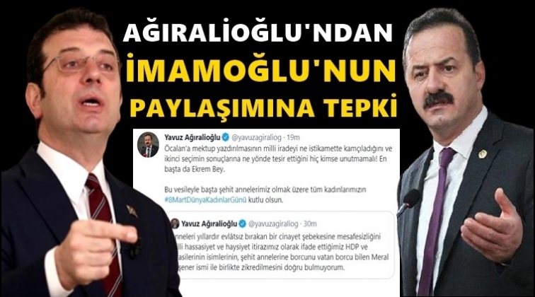 Ağıralioğlu’ndan İmamoğlu'na tepki!