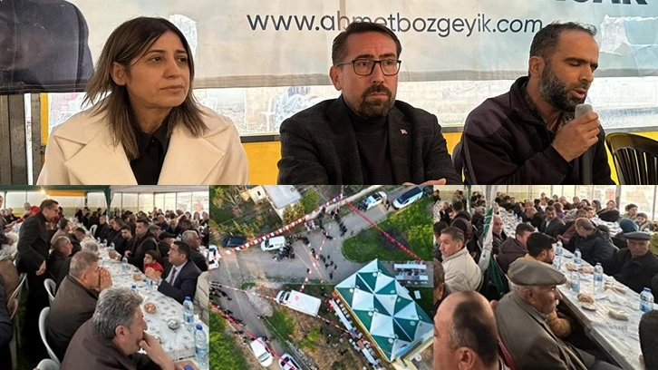 Ahmet Bozgeyik'in iftar programı mitinge dönüştü