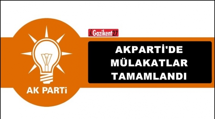 AK Parti'de m&uuml;lakatlar tamamlandı