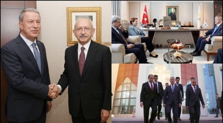 Akar, CHP, İYİ Parti ve MHP&rsquo;yi bilgilendirdi
