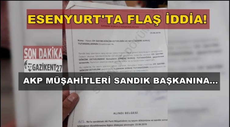 AKP aleyhine tutanak imzalatılmaya çalışıldı!