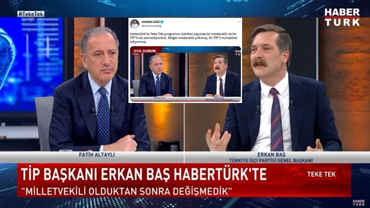 AKP'den Fatih Altaylı'ya 'Erkan Baş' tepkisi: Meğer iki TİP'li varmış!