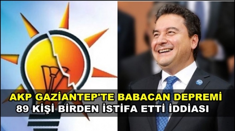 AKP Gaziantep'te Ali Babacan depremi