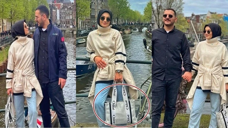 AKP Gençlik Kolları Başkanı, 45 bin TL'lik Chloe çantasıyla Amsterdam'da!