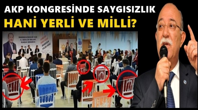 AKP kongresinde büyük saygısızlık!