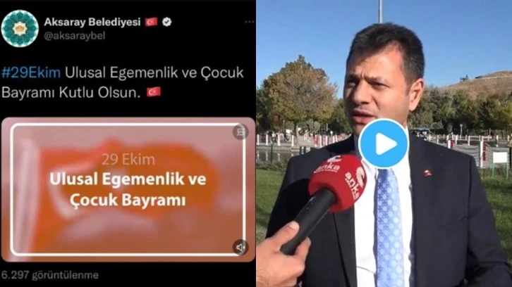 AKP’li Aksaray Belediyesi milli bayramları karıştırdı!