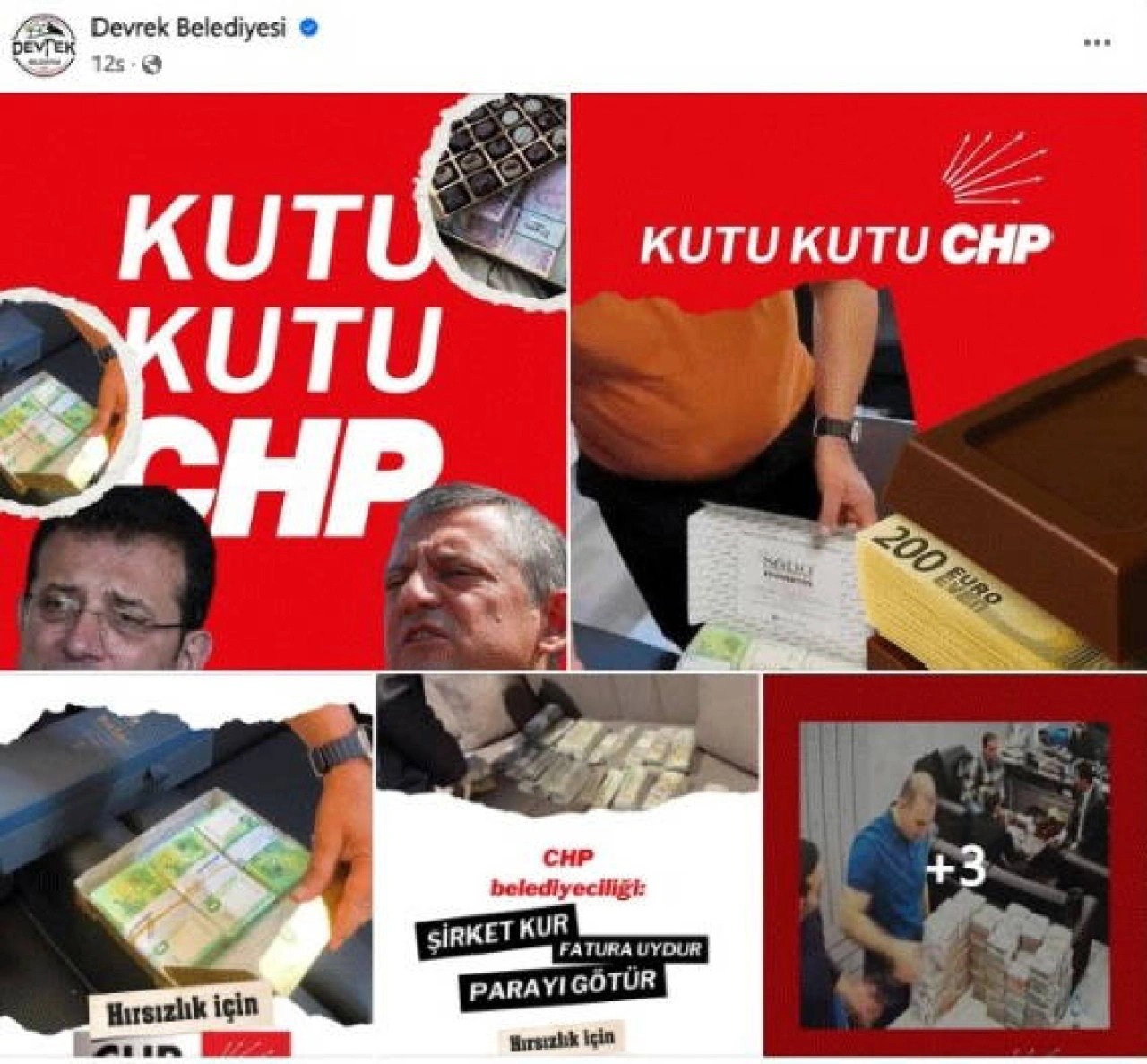 AKP'li belediye, CHP aleyhine resmi sitesinden paylaşım yaptı