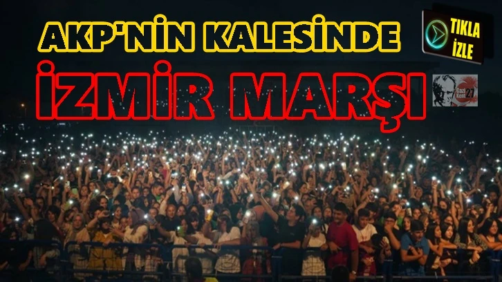 AKP'li belediyenin konserinde İzmir Marşı coşkusu...