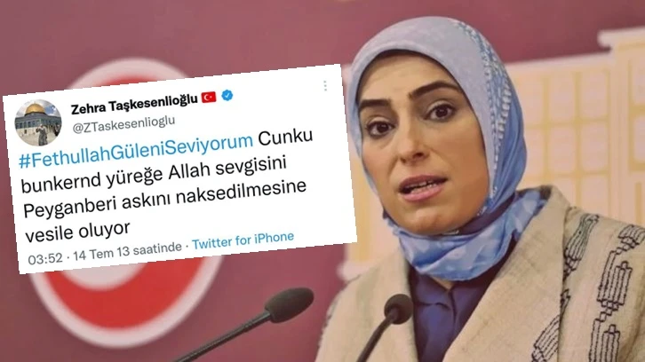 AKP'li Taşkesenoğlu'nun FETÖ paylaşımı ortaya çıktı!