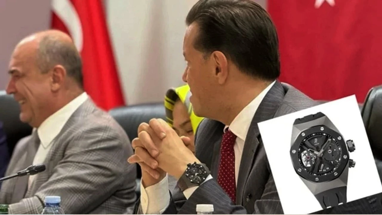 AKP'li vekil, b&uuml;t&ccedil;e g&ouml;r&uuml;şmelerine 9 milyon 200 bin liralık saatle geldi! 