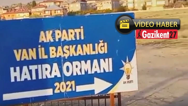 AKP'nin ağaçsız hatıra ormanı gündem oldu!