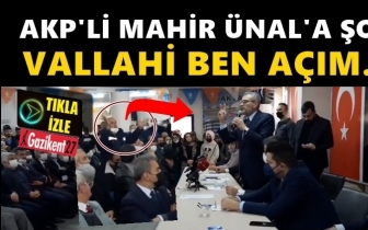 AKP toplantısında Mahir Ünal'a 'Açım' tepkisi...