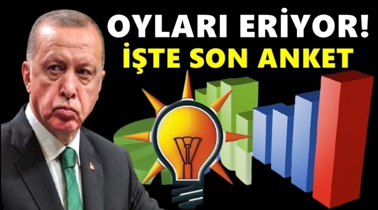 AKP ve Erdoğan'ı şoke eden anket!