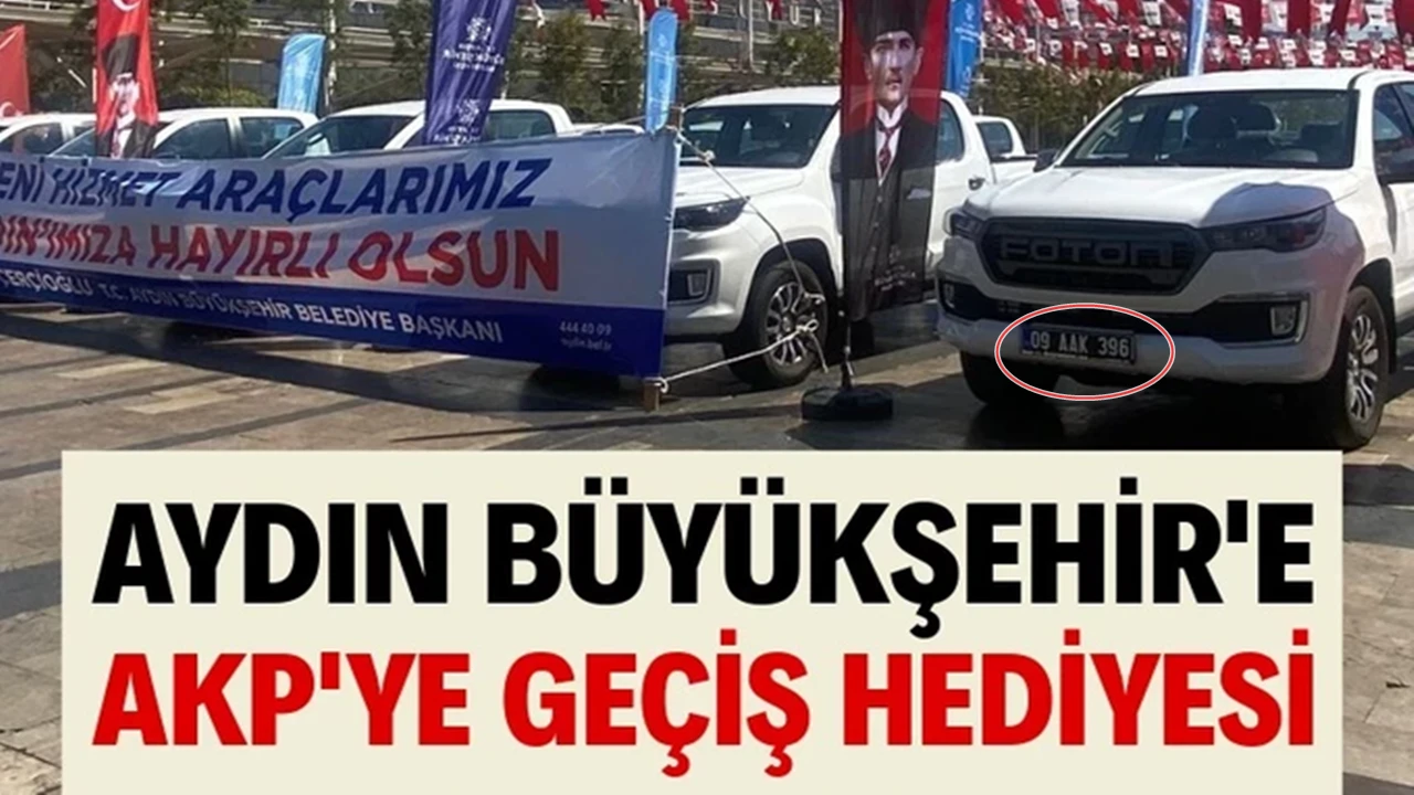 AKP’ye geçen Çerçioğlu’na 'AAK' plakalı araçlar
