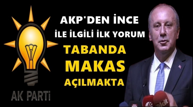 AKP'den 'Muharrem İnce' yorumu...