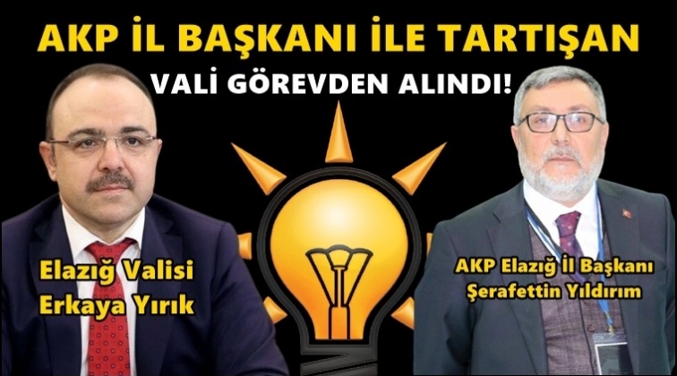 AKP'li başkanla tartışan vali görevden alındı!