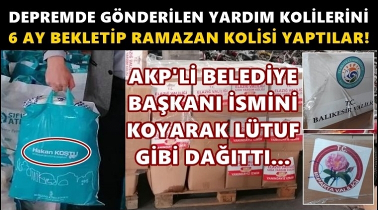 AKP'li belediyeden “pes” dedirten yardım oyunu!